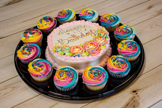 Birthday Cupcake Celebration Tray