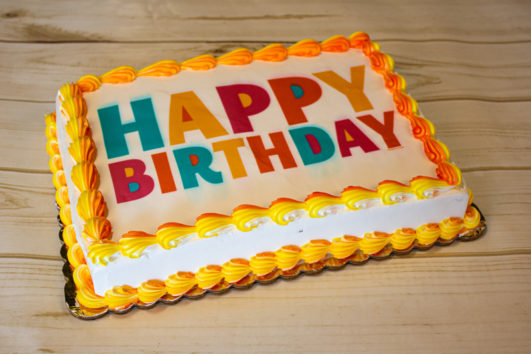Customer Birthday Cake