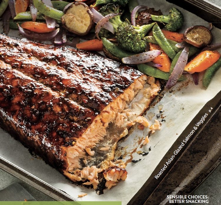 April May HealthCents cover Glazed Salmon