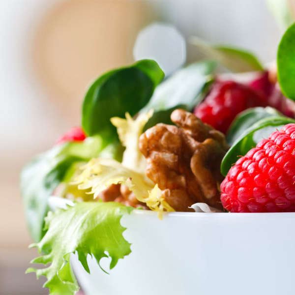 Raspberry Walnut Salad