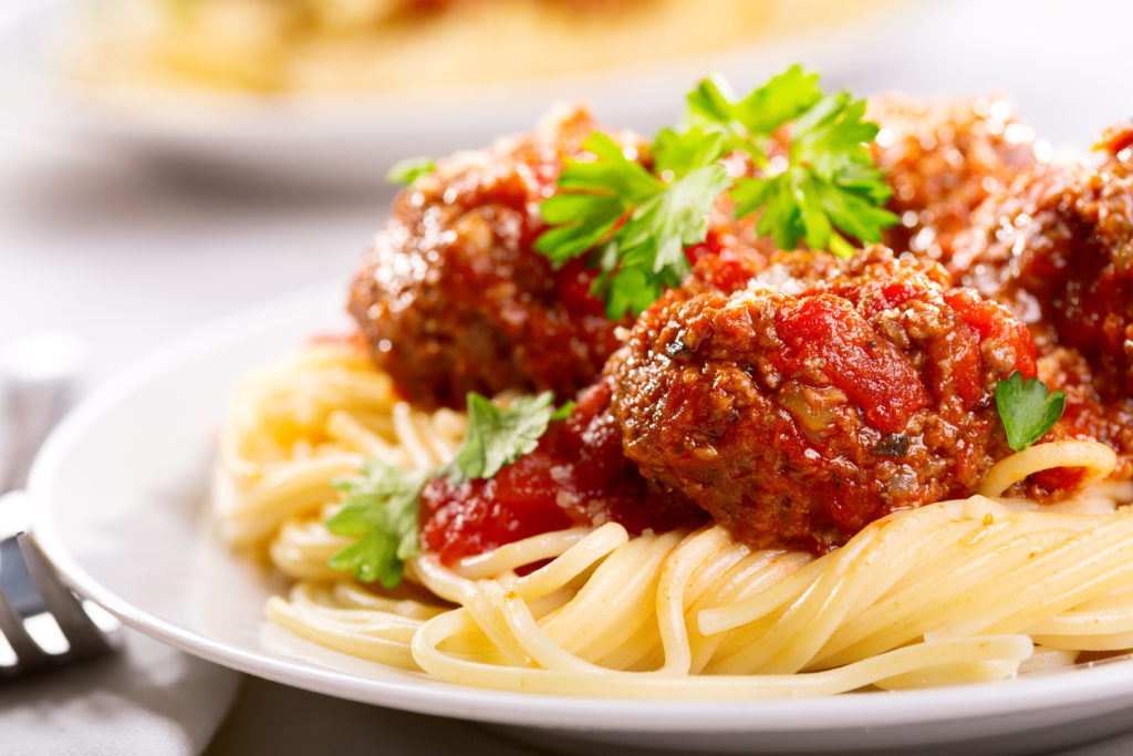 spaghetti and meatballs