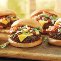 mini memphis style BBQ burgers